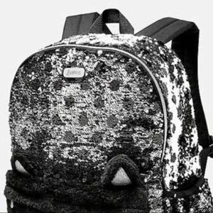 justice black cat backpack
